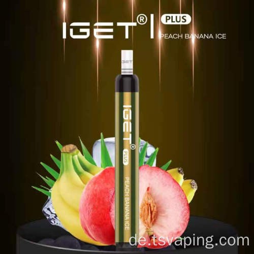 13 Geschmacksrichtungen 6 % Einweg-Vape-Pen IGET PLUS